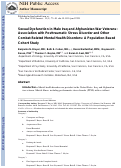 Cover page: Sexual dysfunction in male Iraq and Afghanistan war veterans: association with posttraumatic stress disorder and other combat-related mental health disorders: a population-based cohort study.