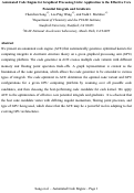 Cover page: Automated Code Engine for Graphical Processing Units: Application to the Effective Core Potential Integrals and Gradients