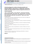 Cover page: Achieving diagnostic excellence through prevention and teamwork (ADEPT)&nbsp;study protocol: A multicenter, prospective quality and safety program to improve diagnostic processes in medical inpatients.