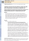 Cover page: Challenges Experienced by Rural Women in India Living With AIDS and Implications for the Delivery of HIV/AIDS Care