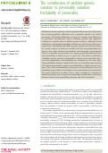 Cover page: The contribution of additive genetic variation to personality variation: heritability of personality