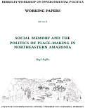 Cover page: Social Memory and the Politics of Place-making in Northeastern Amazonia