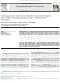 Cover page: Developing functional network connectivity of the dorsal anterior cingulate cortex mediates externalizing psychopathology in adolescents with child neglect