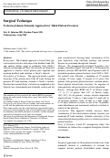 Cover page: Surgical Technique: Tscherne-Johnson Extensile Approach for Tibial Plateau Fractures