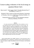 Cover page: Linear-scaling evaluation of the local energy in quantum Monte Carlo