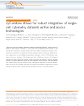 Cover page: cyCombine allows for robust integration of single-cell cytometry datasets within and across technologies