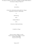 Cover page: Ono Tupuna, the richness of the ancestors. Multiples Landscapes Relationalities in Contemporary Indigenous Rapa Nui