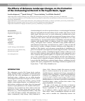 Cover page: The Effects of Holocene Landscape Changes on the Formation of the Archaeological Record in the Fayum Basin, Egypt