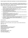 Cover page: Research Agenda for Antimicrobial Stewardship in the Veterans Health Administration