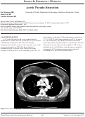 Cover page: Aortic Pseudo-dissection