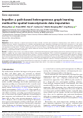 Cover page: Impeller: a path-based heterogeneous graph learning method for spatial transcriptomic data imputation.