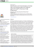 Cover page: Identification and characterization of wheat stem rust resistance gene Sr21 effective against the Ug99 race group at high temperature