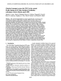 Cover page: Chemical transport across the ITCZ in the central Pacific during an El Niño‐Southern Oscillation cold phase event in March‐April 1999