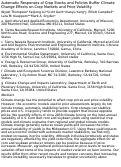 Cover page: Automatic Responses of Crop Stocks and Policies Buffer Climate Change Effects on Crop Markets and Price Volatility