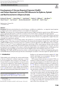 Cover page: Development of Clinician-Reported Outcome (ClinRO) and Patient-Reported Outcome (PRO) Measures for Eyebrow, Eyelash and Nail Assessment in Alopecia Areata