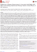 Cover page: Replication of Human Herpesviruses Is Associated with Higher HIV DNA Levels during Antiretroviral Therapy Started at Early Phases of HIV Infection