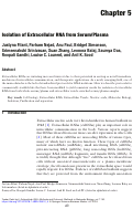 Cover page: Isolation of Extracellular RNA from Serum/Plasma