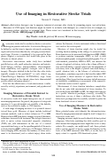 Cover page: Use of Imaging in Restorative Stroke Trials