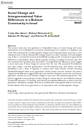 Cover page: Social Change and Intergenerational Value Differences in a Bedouin Community in Israel