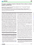 Cover page: Peropsin modulates transit of vitamin A from retina to retinal pigment epithelium