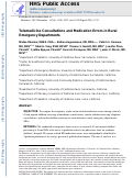 Cover page: Telemedicine consultations and medication errors in rural emergency departments.