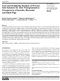 Cover page: Cost and Scalability Analysis of Porcine Islet Isolation for Islet Transplantation: Comparison of Juvenile, Neonatal and Adult Pigs