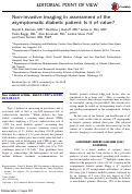 Cover page: Non-invasive imaging in assessment of the asymptomatic diabetic patient: Is it of value?