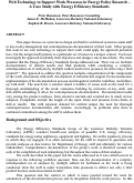 Cover page: Web technology to support work processes in energy policy research - A 
case study with energy efficiency standards