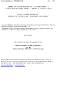 Cover page: Associations between classroom CO{sub 2} concentrations and student attendance