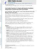 Cover page: Care Setting Transitions for People With Dementia: Qualitative Perspectives of Current and Former Care Partners.