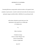 Cover page: Examining differences among member satisfaction within a self-organized virtual community of professionals: A model of satisfaction based on the self-selection process participants engage in and their ability to fulfill their basic psychological needs