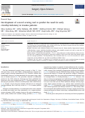 Cover page: Development of a novel scoring tool to predict the need for early cricothyroidotomy in trauma patients.