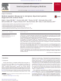 Cover page: Medical expulsive therapy use in emergency department patients diagnosed with ureteral stones