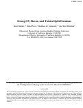 Cover page: Strong CP, Flavor, and Twisted Split Fermions