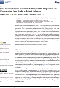 Cover page: (Un)Affordability of Informal Water Systems: Disparities in a Comparative Case Study in Beirut, Lebanon