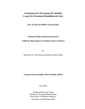 Cover page: Evaluation of I-10 Pomona (07-181304) Long-Life Pavement Rehabilitation Costs