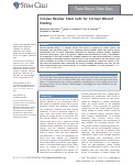 Cover page: Concise Review: Stem Cells for Corneal Wound Healing