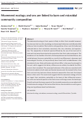 Cover page: Movement ecology and sex are linked to barn owl microbial community composition