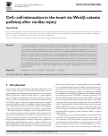 Cover page: Cell–cell interaction in the heart via Wnt/β-catenin pathway after cardiac injury