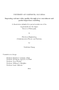 Cover page: Improving end-user video quality through error concealment and packet importance modeling