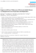 Cover page: Engineered RNase P Ribozymes Effectively Inhibit Human Cytomegalovirus Gene Expression and Replication