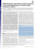 Cover page: NADPH-dependent extracellular superoxide production is vital to photophysiology in the marine diatom Thalassiosira oceanica