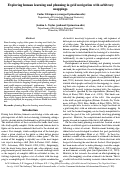 Cover page: Exploring human learning and planning inn grid navigation with arbitrary mappings.