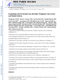 Cover page: Evaluating risk for alcohol use disorder: Polygenic risk scores and family history