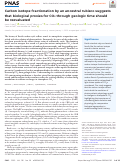 Cover page: Carbon isotope fractionation by an ancestral rubisco suggests that biological proxies for CO2 through geologic time should be reevaluated