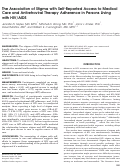 Cover page: The Association of Stigma with Self-Reported Access to Medical Care and Antiretroviral Therapy Adherence in Persons Living with HIV/AIDS