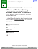 Cover page: Self-focused and other-focused resiliency: Plausible mechanisms linking early family adversity to health problems in college women