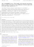 Cover page: The GOGREEN survey: post-infall environmental quenching fails to predict the observed age difference between quiescent field and cluster galaxies at z &nbsp;&gt;&nbsp;1