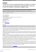 Cover page: United Voices Group-Singing Intervention to Address Loneliness and Social Isolation Among Older People With HIV During the COVID-19 Pandemic: Intervention Adaption Study.