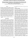 Cover page: Transferability of calibration training between knowledge domains